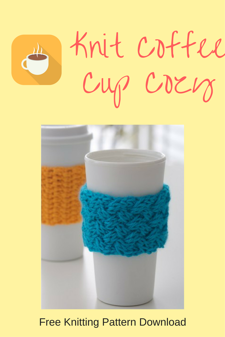 Coffee-on-the-go Knit Cozy - Free Knitting Pattern Download - Do It ...